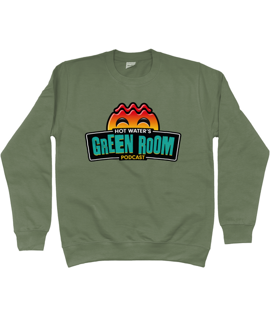 Hot Water's Green Room Classic Logo Sweater