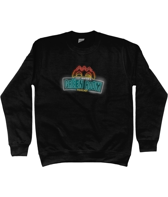 Hot Water's Green Room Neon Logo Chest Sweater