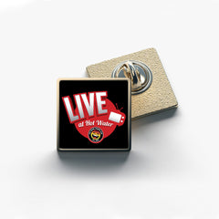 Live At Hot Water Comedy Club Metal Collectible Pin Badge