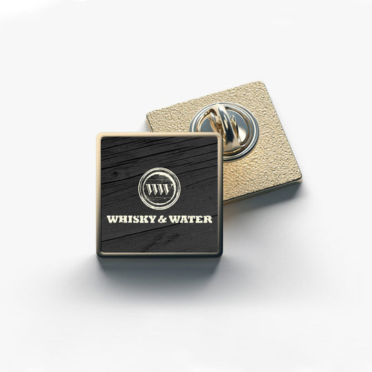 Whisky & Water Metal Collectible Pin Badge
